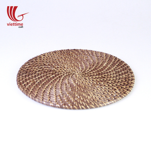 Cesta de Mimbre Clásica Ecológica de Color Marrón Oscuro Hecha de Ratán Natural al por Mayor/Ratán Tejido Decorativo para Mesa, Arte, Tamaño Personalizado - Product Image 4