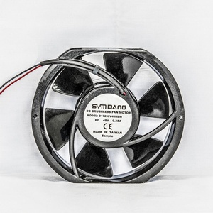 พัดลมดีซีอุณหภูมิสูงไต้หวัน D17238M 12/24/48V พัดลมแบบแกน - Product Image 4