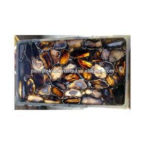 Natural Agate Stone <b>Table</b> <b>Top</b> , Semi Precious Agate <b>Table</b> - Product Image 1