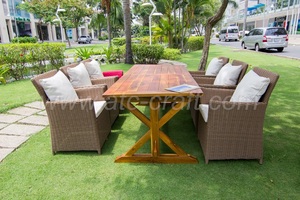 Conjunto de comedor de lujo, muebles de mimbre, RADS-022 estilo 2 - Product Image 2