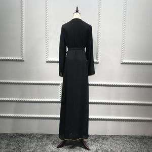 2018-2019 Best Quality Muslim <b>Women</b> Striped Abaya Dubai <b>Kaftan</b> Robe Kimono - Product Image 3