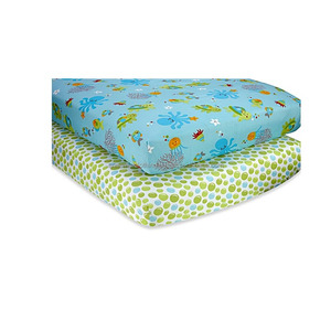 100% Organic Cotton Wholesale Price Baby Fitted Crib Sheets - Product Image 1