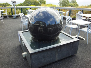 Distinctive Rotating Natural <b>Stone</b> <b>Garden</b> <b>Ornament</b> Unique Round Fountain Feature - Product Image 4