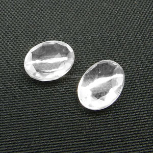 Cuarzo de cristal blanco Natural, 16X12mm, corte de Rosa ovalado, piedra preciosa suelta de 9,30 Cts para joyería, piedra preciosa de cuarzo de cristal blanco única - Product Image 2