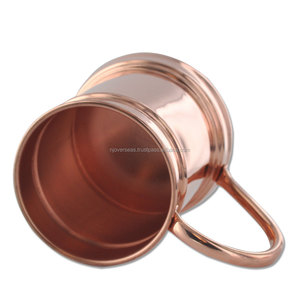 Tazas de mula de Moscú hechas a mano de cobre sólido, accesorios de barra de Metal Premium para cócteles, Vasos - Product Image 5