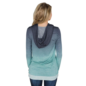 Men's Plus Size <b>Long</b> Sleeve Fleece Hoodie V-Neck High Sublimation Printing Solid Pattern Custom Logo Summer Wholesale OEM Lining - Product Image 2