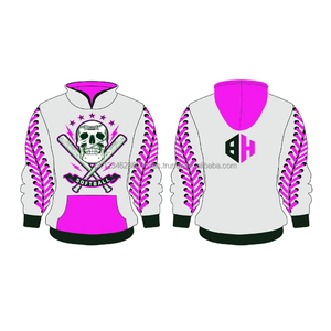 Custom Skull Baseball Sweat Hoodie - Product Image 4