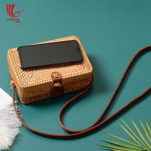 Sac de collection rond en rotin, livraison gratuite, du Vietnam - Product Image 2