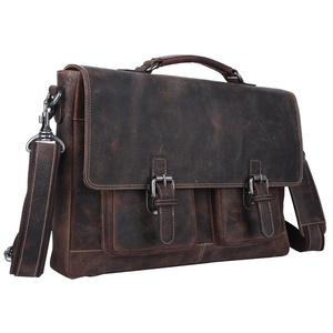 Maletín de Cuero Genuino Estilo Vintage Hunter, Bolsa para Portátil, Bolsa Ejecutiva, Bolsa de Mensajero para Hombre - Product Image 2