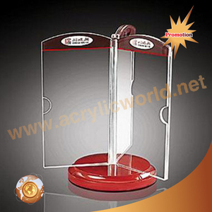 ร้านค้าเคาน์เตอร์สำนักงานเคาน์เตอร์โรงแรมใช้อะคริลิแม่เหล็กป้ายเมนูยืนป้ายเมนูชั้นวาง - Product Image 4