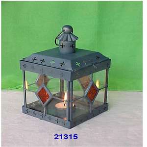 Moroccan New Style <b>Small</b> Golden Metal Tealight <b>Candle</b> Stick Square Shape Antique Metal Tealight Lantern - Product Image 1