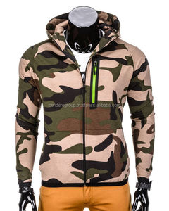 Sudadera con capucha de algodón para hombre, prenda deportiva masculina con diseño de camuflaje, Con cremallera larga, diseño turco profesional de élite, gran oferta - Product Image 2