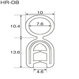 Medical Grade HR-08 U-Shaped Metal Insert Silicone <b>Rubber</b> Flexible Trim <b>Seal</b> <b>Door</b> with Extrusion/<b>Seal</b> - Product Image 2
