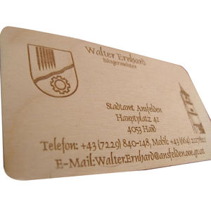 Tarjeta de negocios de madera Flexible - Product Image 2