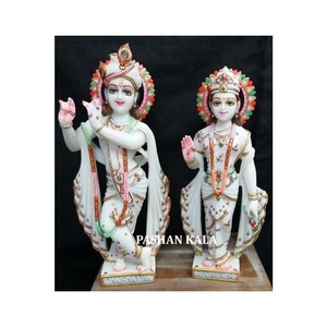 รูปปั้นพระราชาคุริษณมณี ทำจากหินอ่อนสีขาว - Product Image 1