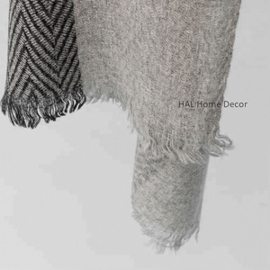 Couverture indienne 100% laine, couvertures en laine bon marché en gros, couvertures mexicaines en gros, jetés de coton promotionnels - Product Image 4