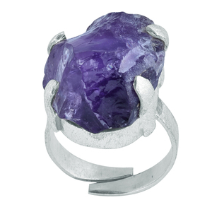 Anillo de compromiso de plata de ley Estilo Vintage, conjunto de puntas de amatista natural, chapado en rodio negro, logotipo gratis, venta al por mayor, fiesta de boda - Product Image 2