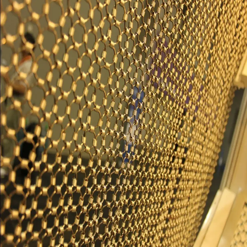 Stainless Steel Metal Ring Mesh For Architectural Decoration