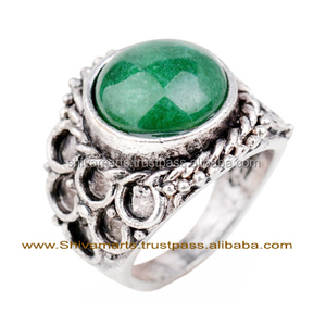 Bague en argent sterling 925 faite à la main pierre précieuse chrysocolle naturelle éternité vermeil vente en ligne de rhodium pour mariages hommes femmes - Product Image 2