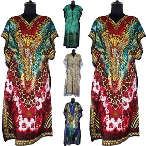 2025 nouveau Design OEM femmes Long caftan en gros main bloc imprimé robe abordable africain traditionnel Dashiki caftan fabuleux - Product Image 1