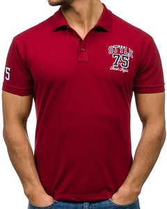 T-shirt polo personnalisé, polo logo brodé nouvelle saison vêtements de mode t-shirt de qualité bon marché pour hommes - Product Image 1