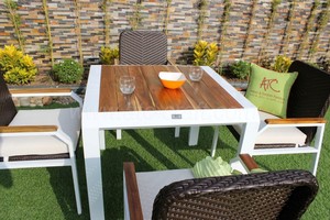 Juego de Comedor de Ratán Sintético para Exteriores, Muebles de Mimbre - Product Image 2