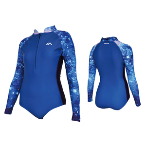 One piece frontzip <b>women</b> sexy swimsuit long sleeve rash guard - Product Image 1