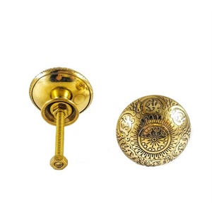 gold Plated <b>Furniture</b> <b>Handles</b> & <b>Knobs</b> Wardrobe & Kitchen Cupboard Door Doorknob - Product Image 1