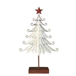 Sapin de noël en fer, décorations Vintage avec étoile rouge, décorations de vacances - Product Image 1