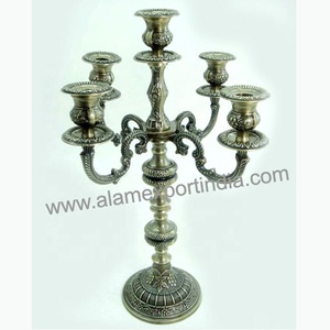 Luxe pour or cristal aluminium métal fait à la main Durable taille personnalisée candélabre pièce maîtresse pour mariage noël - Product Image 3