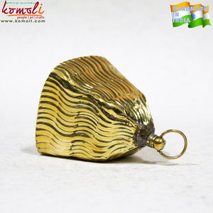 Clochette en laiton antique, de forme carrée, cloche indienne de luxe - Product Image 2