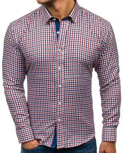 Camisa de manga larga a cuadros para hombres, camisa de vestir de colores, calidad turca profesional, diferentes colores, directa, fabricantes - Product Image 1