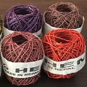 ลูกป่านย้อมสีบริสุทธิ์100% เป็นมิตรต่อสิ่งแวดล้อม HYB-001ช่างฝีมือบิดเพื่อผลิตภัณฑ์จากเนปาล - Product Image 6