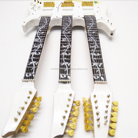 Miniatura de madera guitarra y regalo handycraft guitarras triple cuello