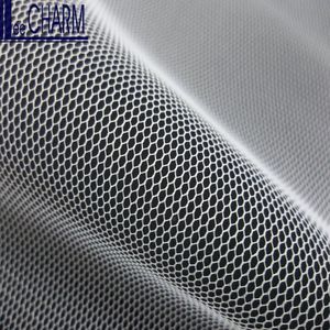 ผ้าโพลีเอสเตอร์100% ถักลายหกเหลี่ยม27gsm 40D LCSH506สิ่งทอสำหรับงานแต่งงานชุดบ้าน - Product Image 5