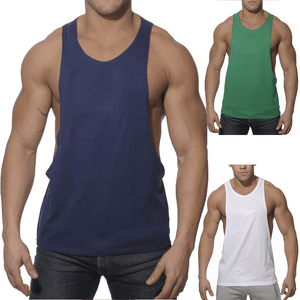 Shemax 2023 Top Vente Haute Qualité Personnalisé En Gros Fitness Yoga Gym Maillots Hommes Débardeurs Coton Stringer Musculation - Product Image 1