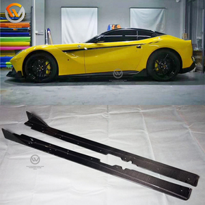 Pour <span class=keywords><strong>Ferrari</strong></span> F12 2013-2015 Pièce auto Kit carrosserie lèvre de pare-chocs avant en fibre de carbone Refit - Product Image 4