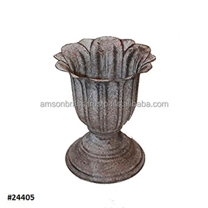 De Metal envejecido urna plantador para interior/al aire libre Decoración - Product Image 2