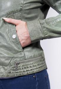 Veste en cuir au design unique et élégant pour dames, vêtements d'extérieur et d'hiver, nouveautés, manteau à fermeture éclair pour femmes, vente à chaud - Product Image 4
