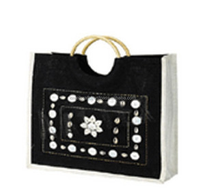 LOWELL <b>CRAFT</b> Embroidery Reusable Fashion Shopping <b>Bags</b> with Zipper Closure - Product Image 1