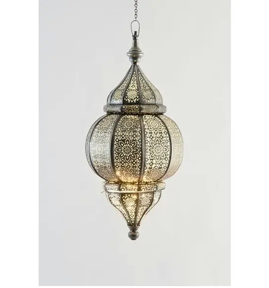 Pendurado de ouro marroquino lanterna para Festa de Casamento home hotel spa Da Igreja e decoração festiva