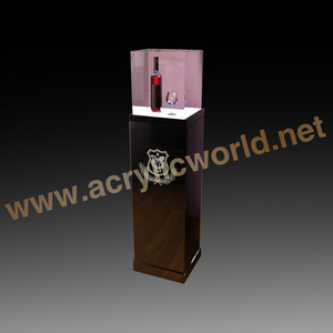 Soporte de exhibición de vino acrílico LED, personalizado, Mostrador de exhibición de vino - Product Image 1