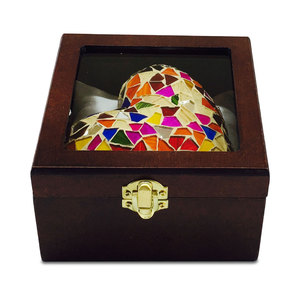 โกศหัวใจสัตว์เลี้ยงหลายสีโดย Brassworld อินเดีย - Product Image 1