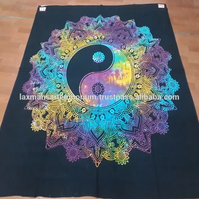 mix match prints multi colors designs printed mandala wall hanging bedspread tapestry wholesale