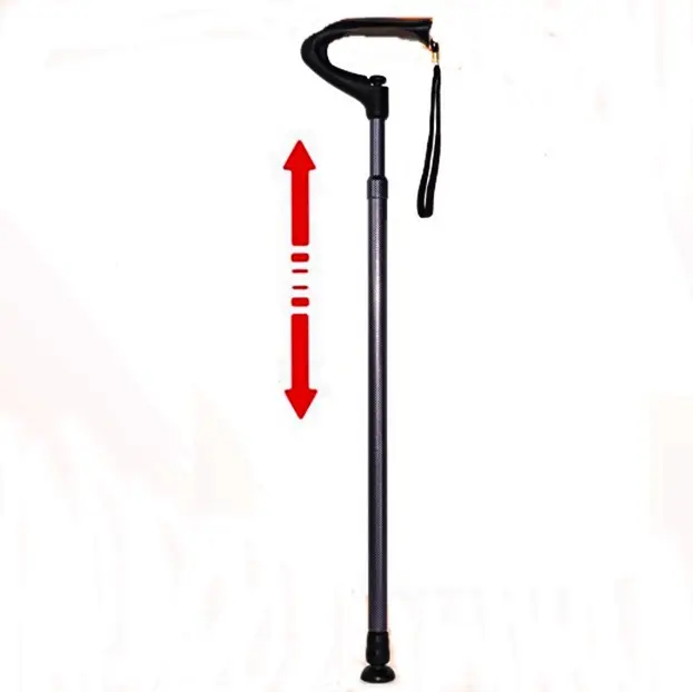 ONE TOUCH ADJUSTABLE WALKING CANE