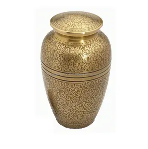 Beautiful Gold Finishing Classic Cremation Urns Funeral Supplies Large Urns For Ashes Use