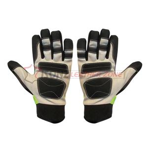 Gants de travail multi-usages anti-choc pour mécaniciens en cuir véritable résistants à la chaleur avec manchette droite de 10 pouces et rangement pour outils - Product Image 2