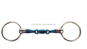 บิตสเนฟเฟลเหล็กสีฟ้าหวานพร้อมแหวนหลวมบิตปากม้าใหม่จากสายผลิตภัณฑ์ของ riaz jamal - Product Image 5