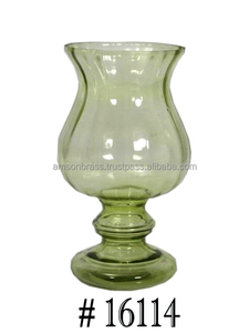 Bougeoir design en verre bleu pour la maison - Product Image 3