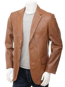 Los hombres de cuero Blazerleather chaqueta para los hombres - Product Image 5